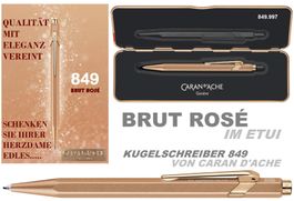 849.997 BRUT ROSÉ * 849 Caran d'Ache * Goliath Blau M + Etui