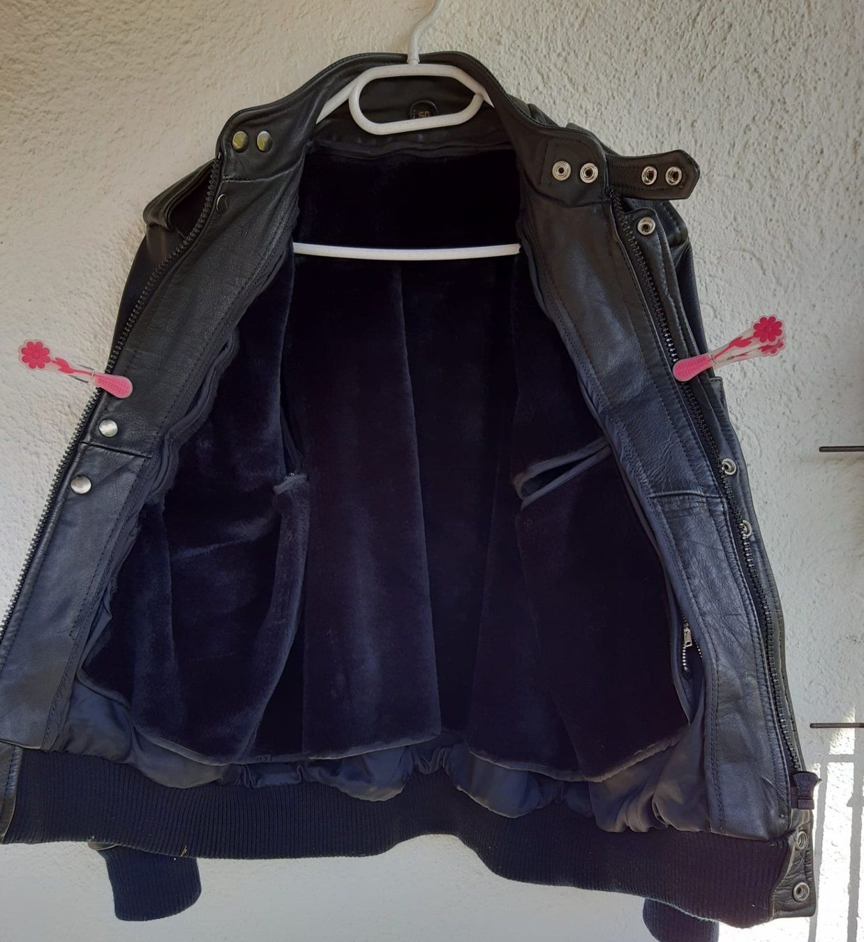Giacche: Schöne warme Leder Motorradjacke – Usato da cazis venduto da meeroo12 6