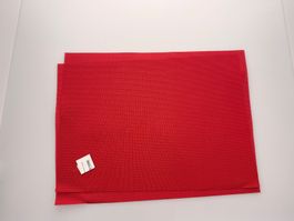 Tischset rot, 2er Set, neu