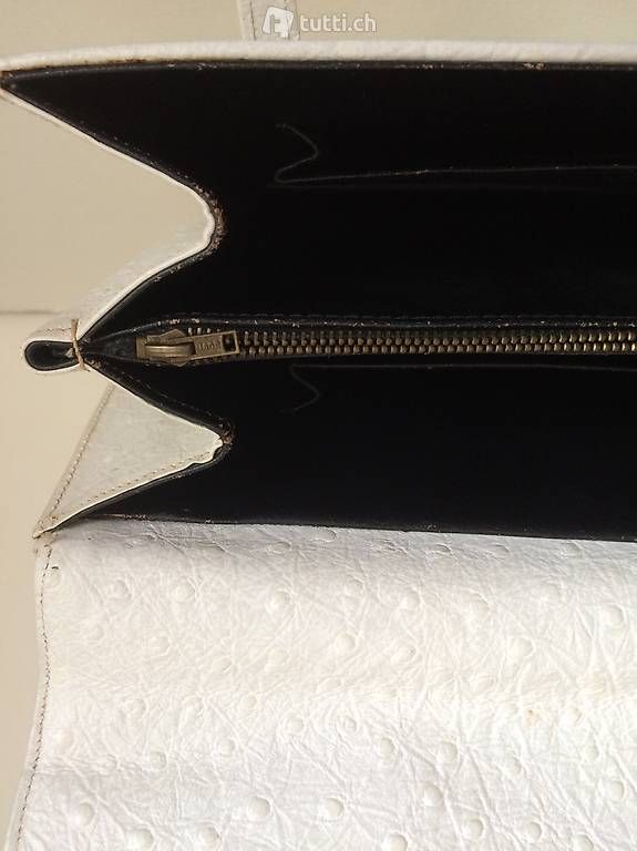 Taschen für Damen: Vintage Handtasche aus Straussen Leder – Gebraucht aus Zürich von suschi04 2