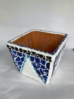 Vintage Mosaik Blumentopf, Handarbeit, Top Zustand!
