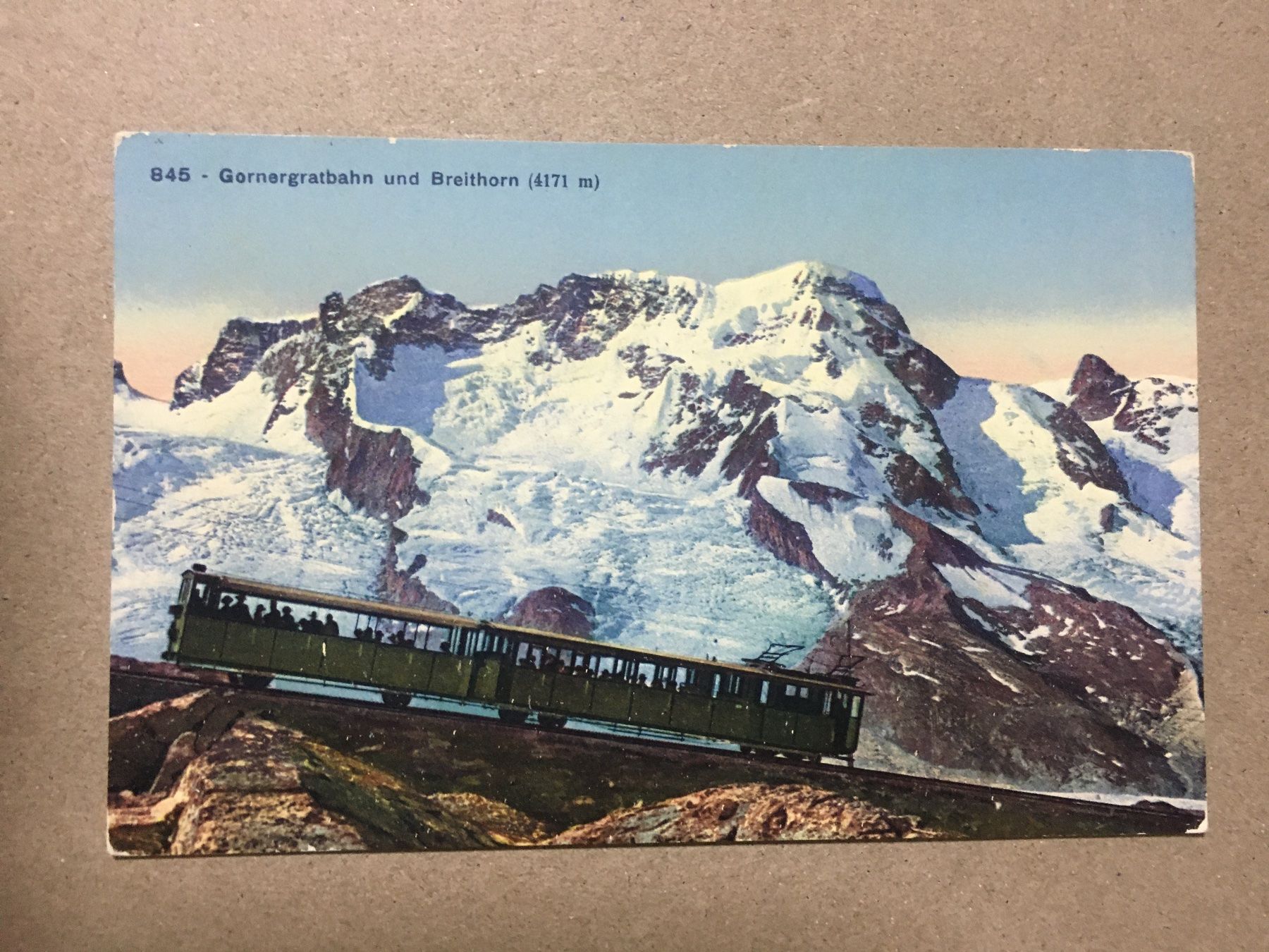 Cartes postales: AK Bahn antik Color Gornergrat Wallis – D'occasion à Küttigen par Melisch1000