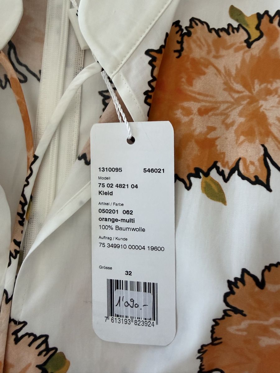 Akris Kleider: Akris Kleid orange-multi Grösse 32 100% Baumwolle – Neu und originalverpackt aus Reinach BL von chr_k6pm 1
