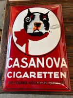 Emailleschild  "Casanova Cigaretten" 60x40 cm