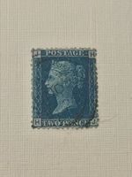 Timbre rare britannique Two Pence - Collection philatélie