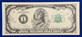 **USA Millennium 1 Million Dollars Fantasie-Gedenknote Top**