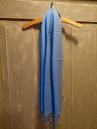 Annehouse . Luxus Schal - light blue 30x145