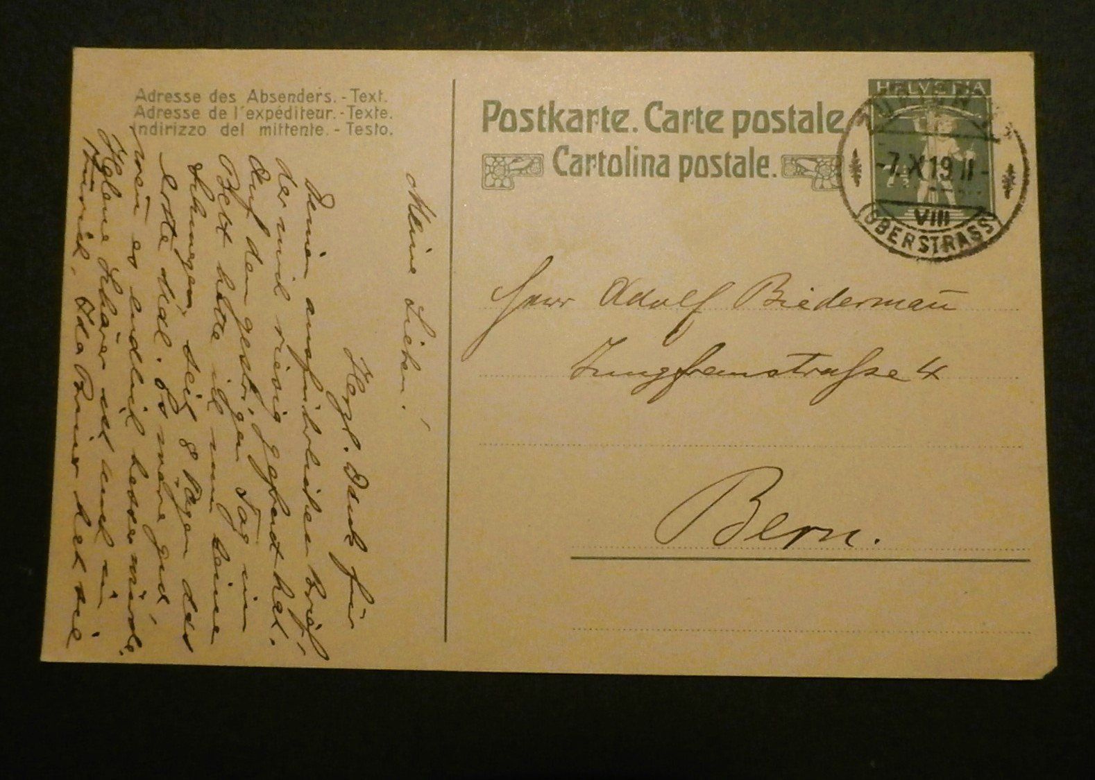 Ansichtskarten: CH Postkarte – Gebraucht aus Kehrsatz von Bernherb2 1