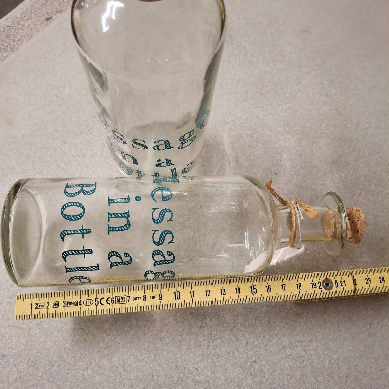 Apparecchiature e tecnologia a gas: 2 Stk. Flaschen-Post - Flasche, Message in a bottle – Nuovo (secondo la descrizione) da Weggis venduto da daisyflower 1