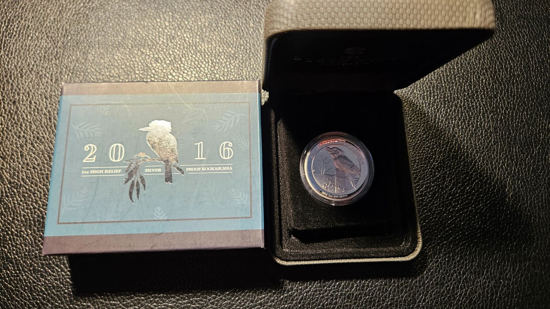 Tutti le monete: 1oz High Relief Silver Proof Kookaburra 2016 – Usato da Frick venduto da A-W