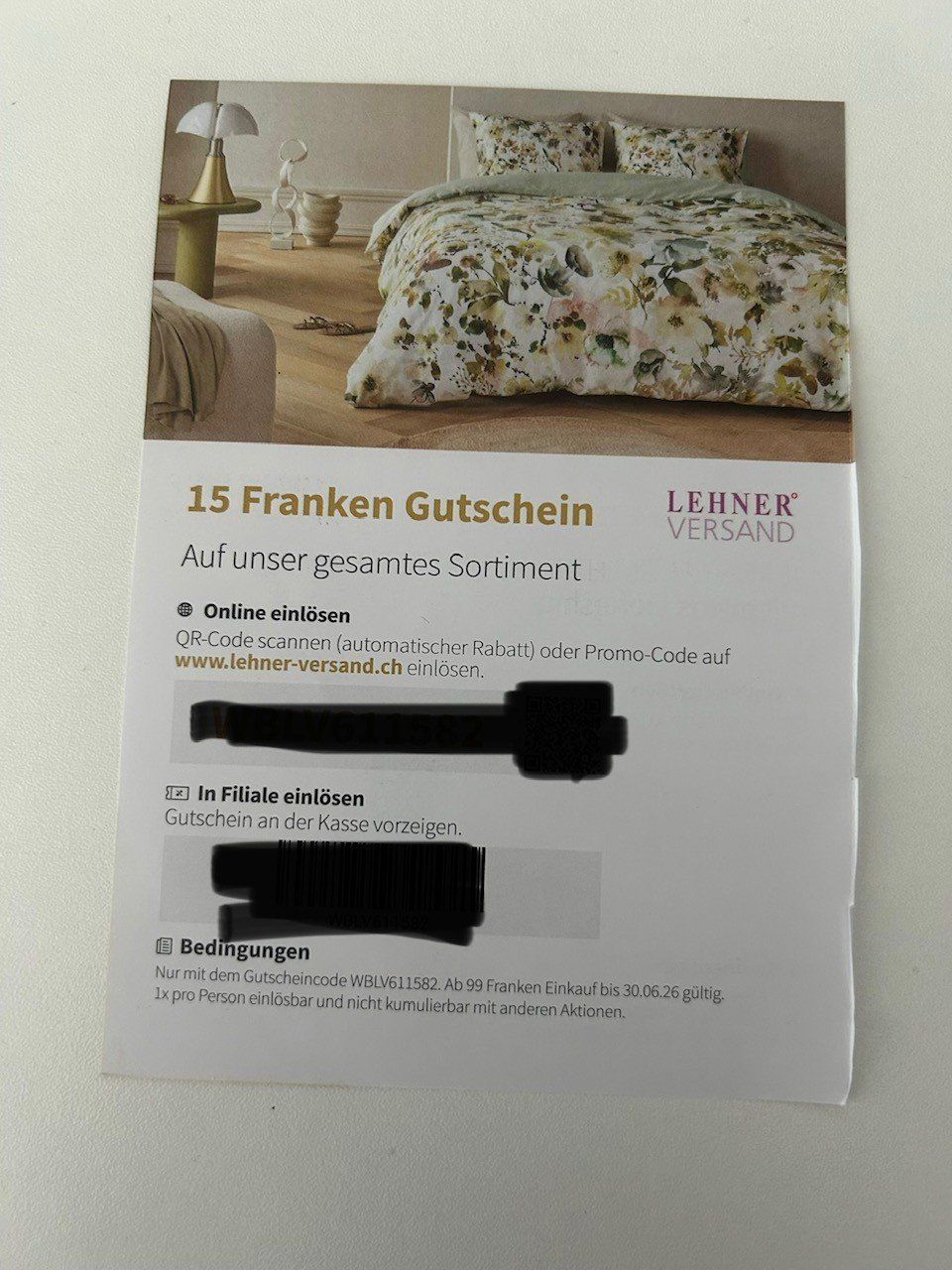 Buoni: Lehner 15.- Rabatt-Gutschein – Nuovo e nell'imballaggio originale da Burgdorf venduto da MCSchweizer88