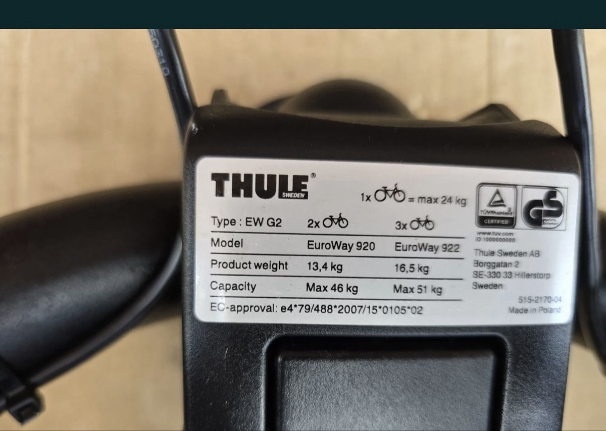 Thule Supports de vélo: Fahrradträger- Veloträger Thule.         Gut erhalten – D'occasion à Hochdorf par tom_55hc 3