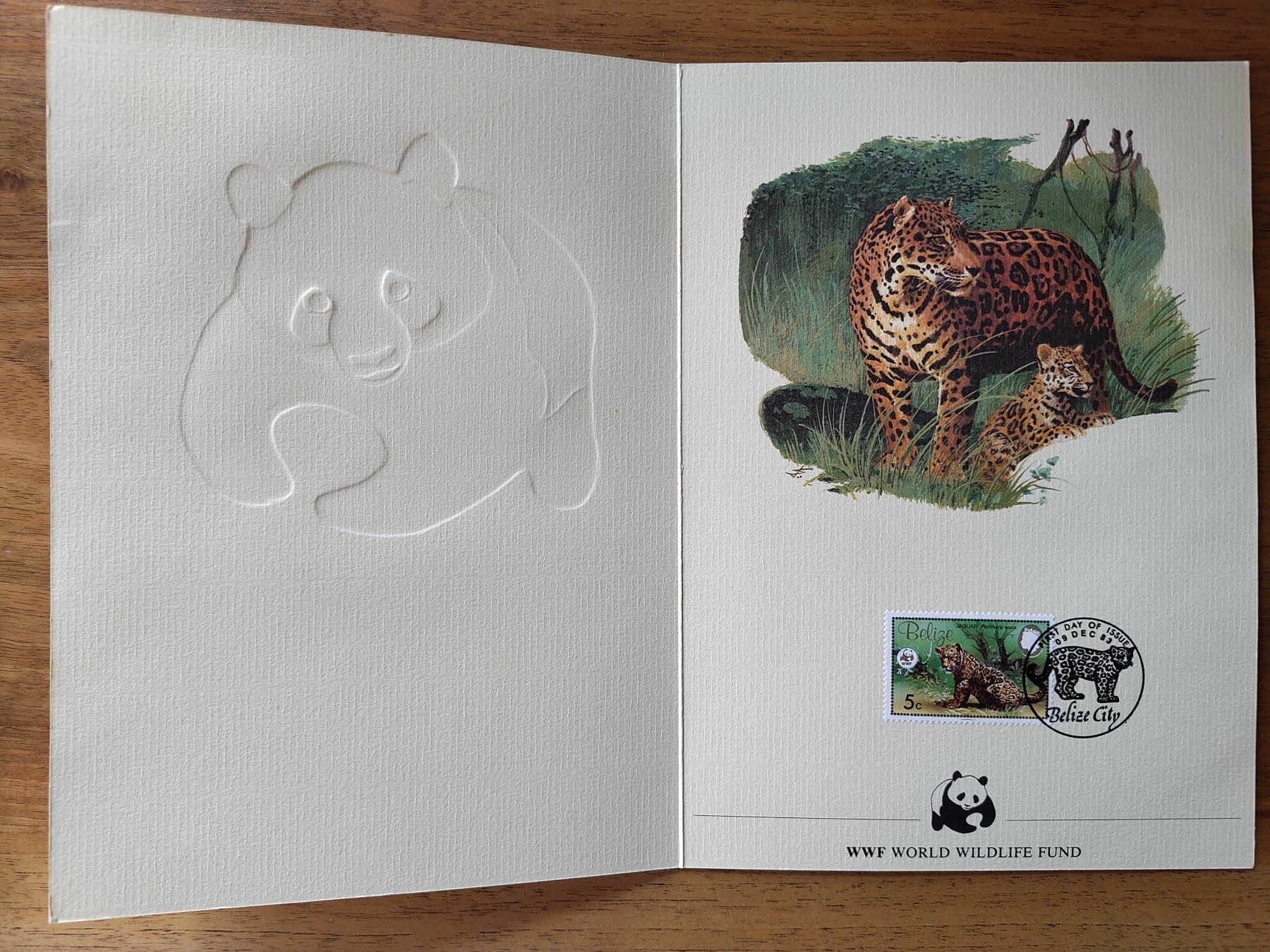 Alle Briefmarken: WWF Eesttagskarte Dez.1983 Belize mit Jaguar – Neu (gemäss Beschreibung) aus Sarnen von DokRak