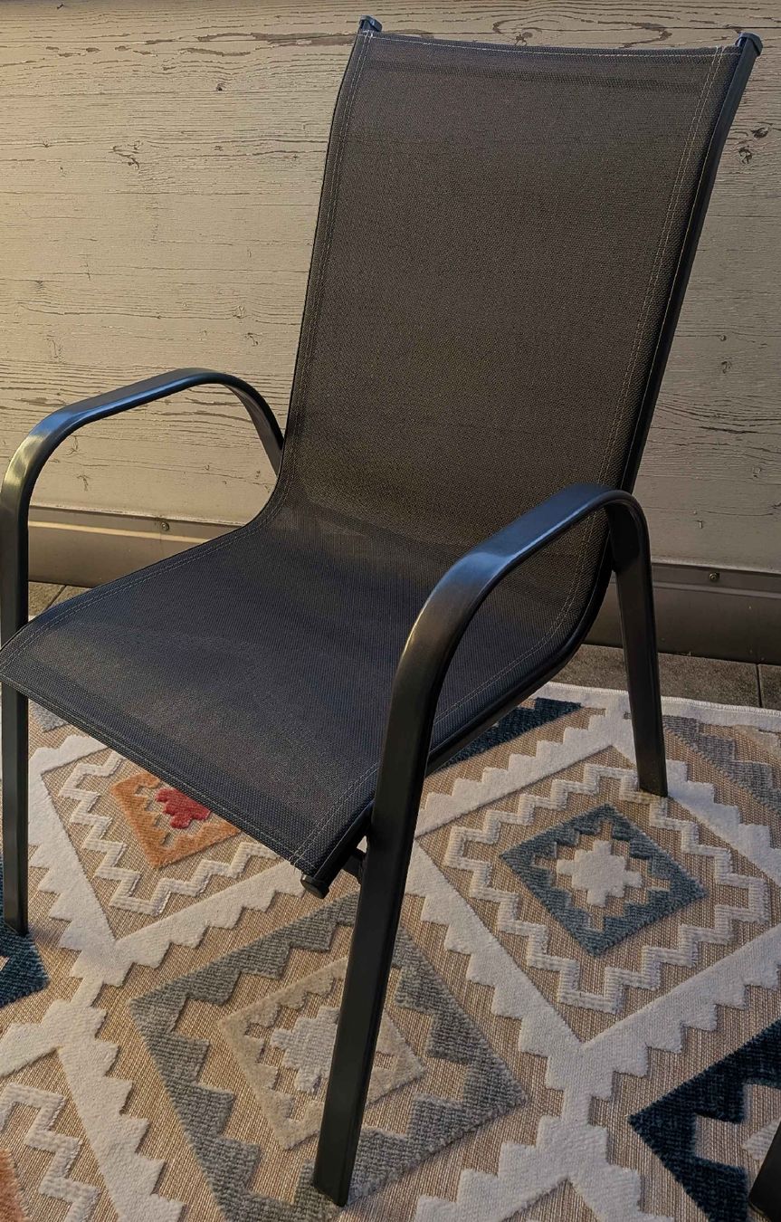 Conforama Sedie: Gartenstühle 2er Set dunkelgrau Metall Textil Sitzfläche – Usato da Zürich venduto da shi_nr2h