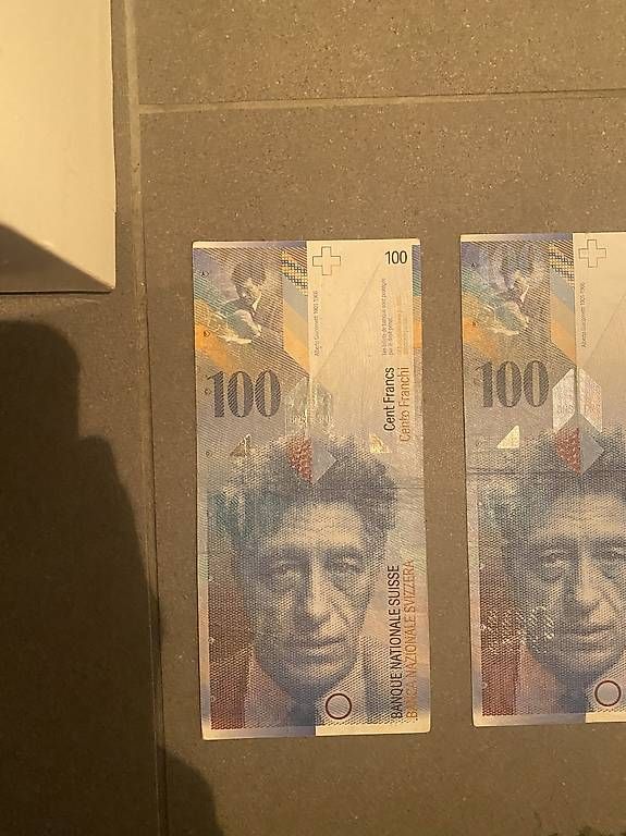 Banconote: 2x 100er Note alte CH Serie – Usato da Trübbach venduto da alf_5fpf 1