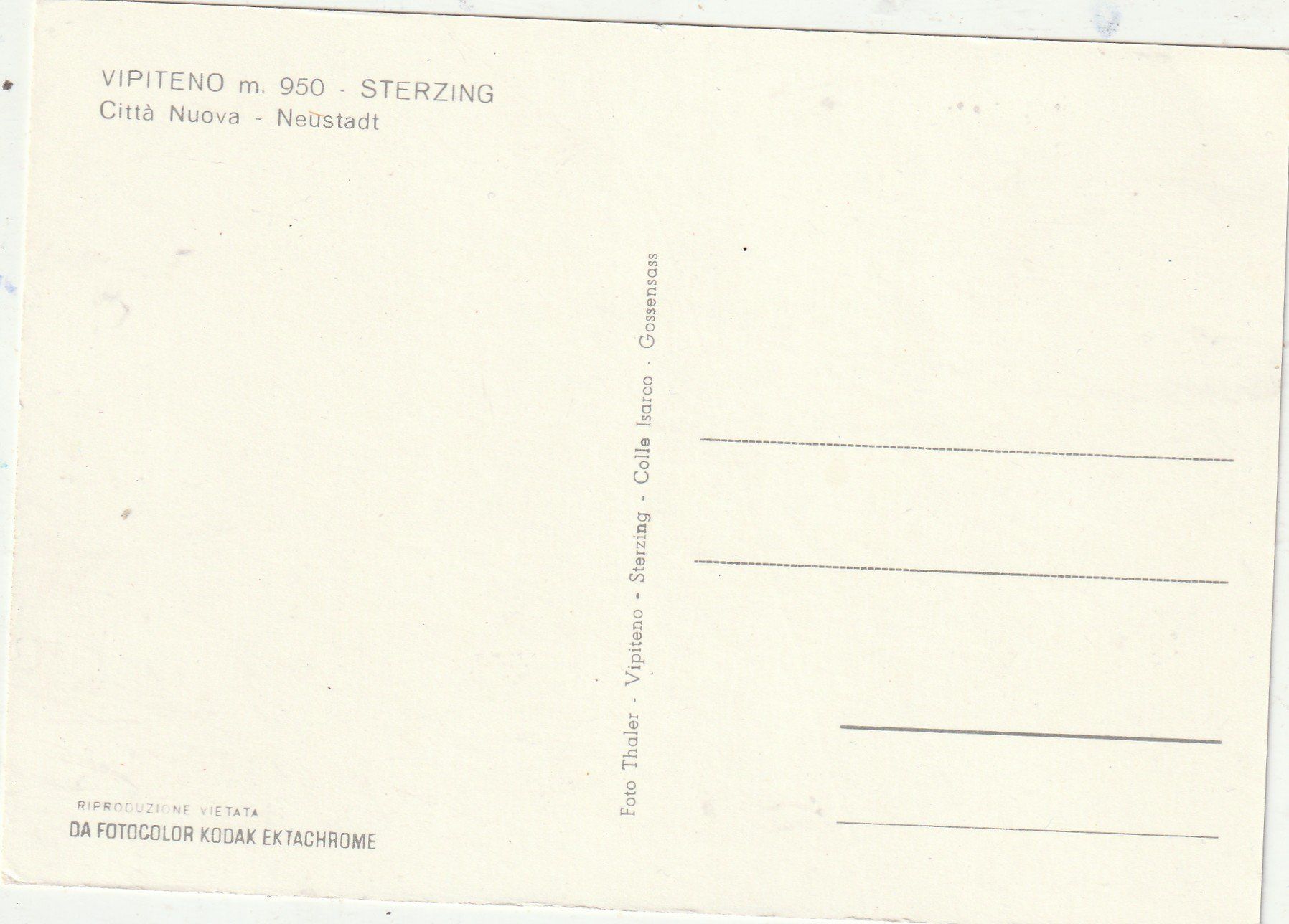 Cartoline postali: Vipiteno – Usato da Lumbrein venduto da made02 1