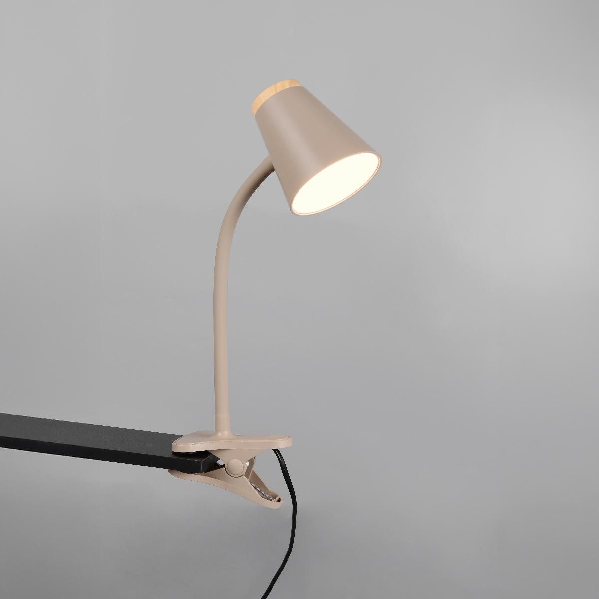 Lampen: LED Klemmleuchte, Beige, 33 cm Höhe – Neu (gemäss Beschreibung) aus Kreuzlingen von Smart-Light