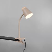 LED Klemmleuchte, Beige, 33 cm Höhe