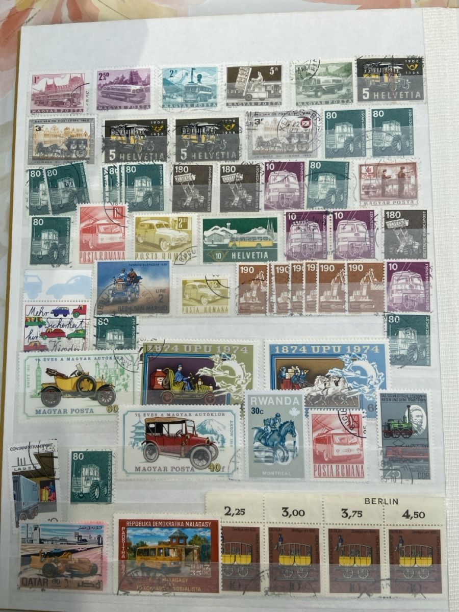 Alle Briefmarken: Timbres voitures 5 pages – Gebraucht aus Collex von RCXGJ 2