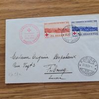 Luftpost Brief Genève 1939 Zürich Vol Postal Spécial