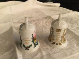 2 Weihnachtsglocken Hutschenreuther