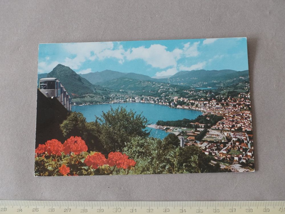 Poster Vintage Tourisme Monte Bré Lugano Funicolare - Reproduction 45x60 Cm, Décoration Rétro