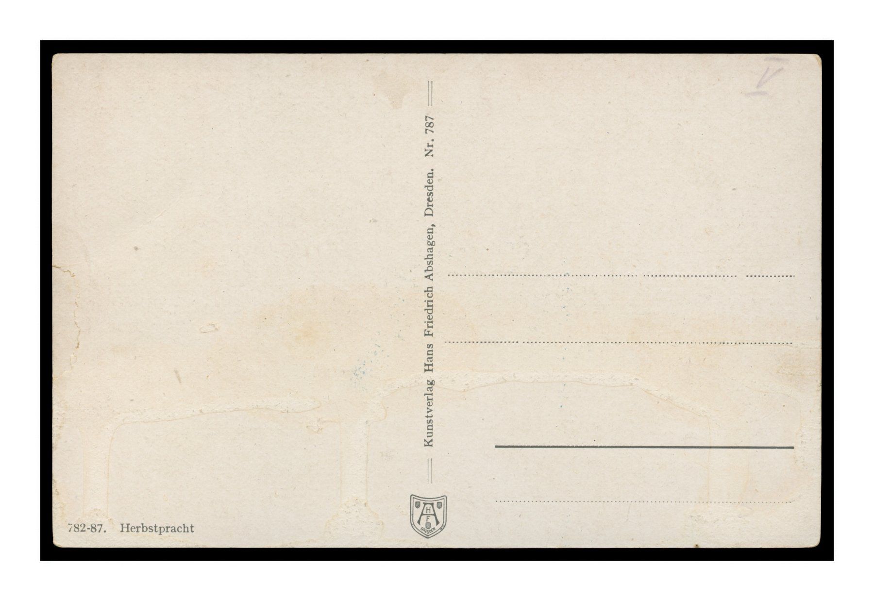 Cartoline postali: HERBSTPRACHT / JÄGER - 1920 – Usato da Onex venduto da Lagorel01 1