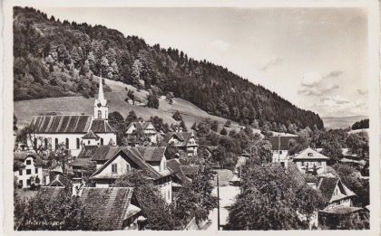Cartoline postali: Meierskappel (LU) Dorfansicht. – Usato da Schlieren venduto da Rapaelli