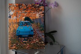Classical car photo.Personal canvas photography- poster