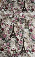 Patchworkstoff Paris Eifelturm Rosen