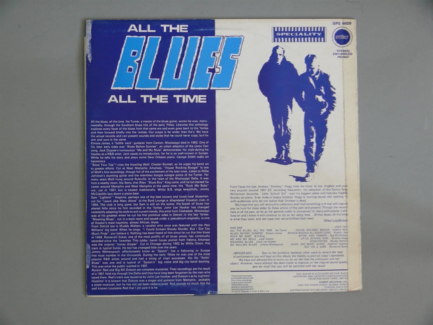 Dischi in vinile: All The BLUES all the Time – Usato da Scherzingen venduto da packtesan 1