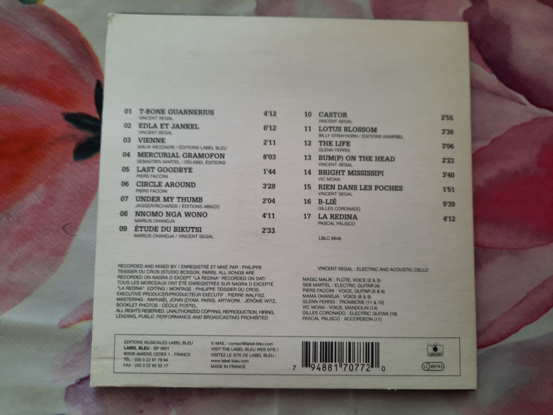 CD: CD - Vincent Segal - T-Bone Guarnerius – Usato da Pully venduto da bro_n52j 1