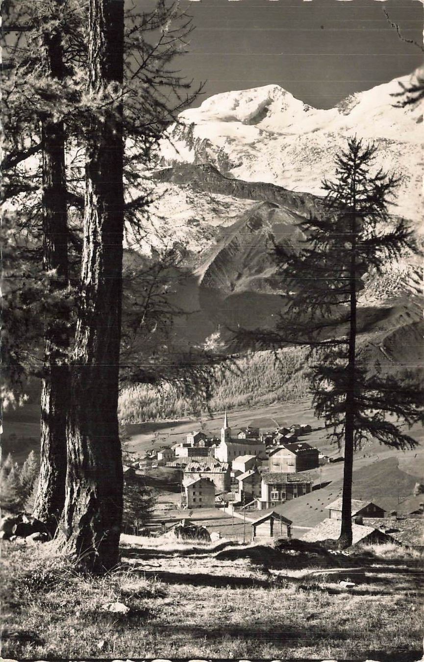 Cartoline postali: Saas Fee – Usato da Biasca venduto da Blenio71