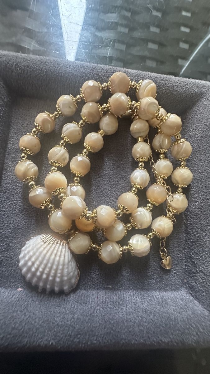 Catenine: Halskette mit Perlmutt Muscheln Perlen – Nuovo e nell'imballaggio originale da Kriens venduto da Hortensie6 2
