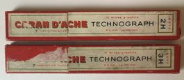 2 alte Caran d'Ache Minen - Boxen innen Holz, fairer Versand