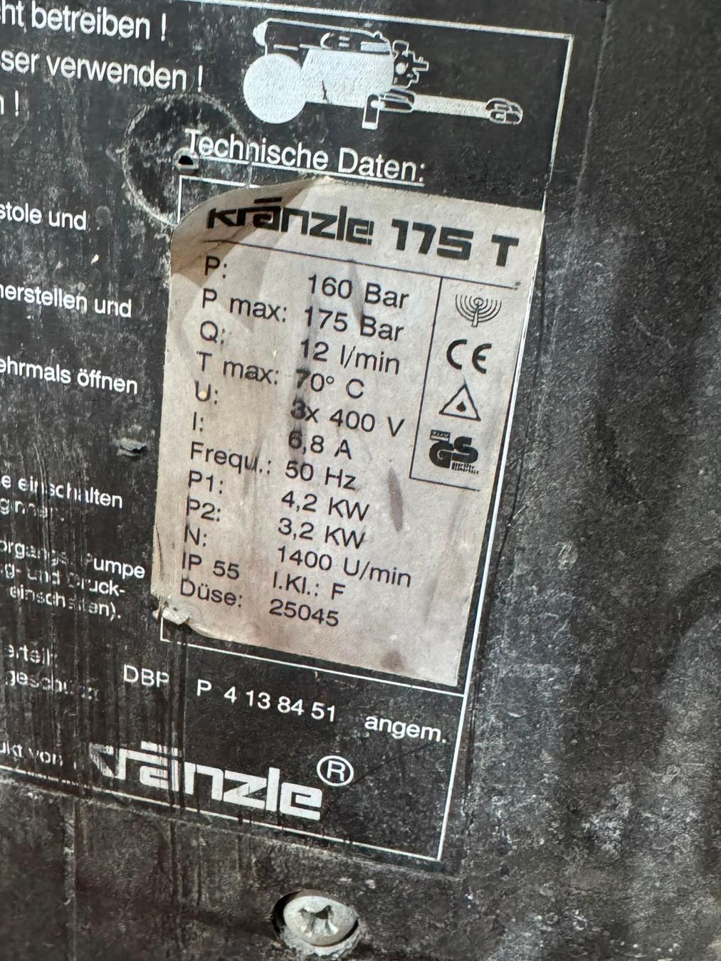 Kränzle Nettoyeurs à haute pression: Kränzle 175T – Défectueux à Burgdorf par duhe62 2