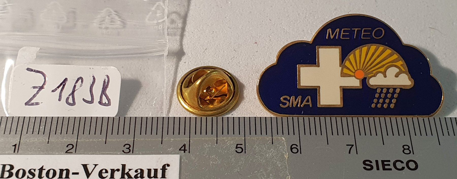 Placchette & Badge: Z183B - Pin Meteo Schweiz SMA – Usato da Reinach BL venduto da Boston-Verkauf 1