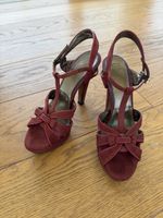 Navyboot Damen Sandalen rot Made in Italy guter Zustand
