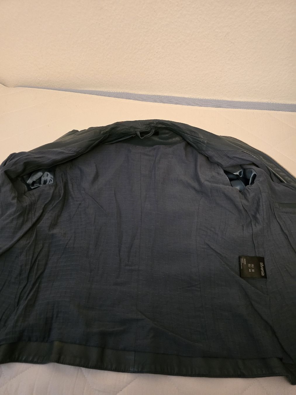 Giacche: Leather Jacket Size 44 Dark Blue / pretrol – Nuovo (secondo la descrizione) da Zug venduto da Minieme 3