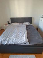 Boxspringbett dunkelgrau, 1.60mx2.00m