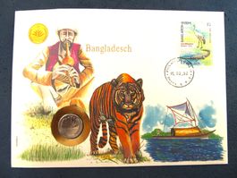 BANGLADESCH 1992 MÜNZ-NUMIS-BRIEF