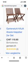 Holzstühle Akazie gebraucht guter Zustand