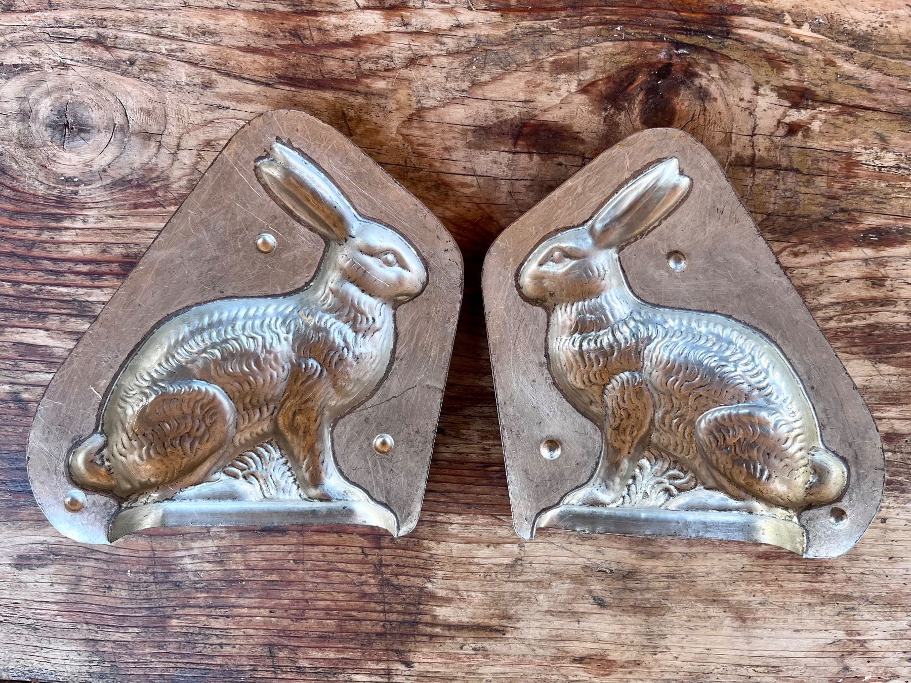 Teglie da forno: Antike Schokolade-Giessform Osterhase – Usato da Erlenbach im Simmental venduto da ancatan 2