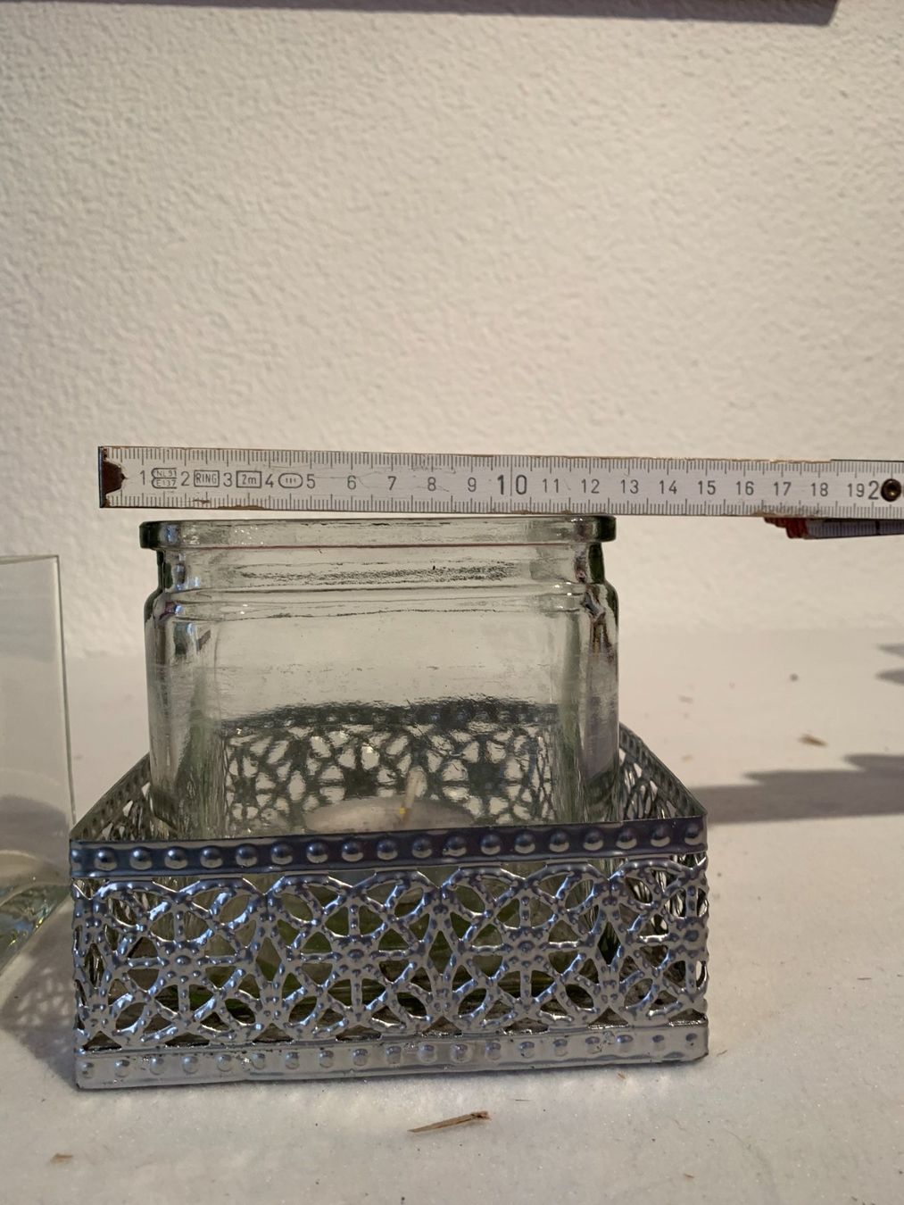 Candele: 2 Teelichter aus Glas    30. – Usato da Schötz venduto da amore14 2