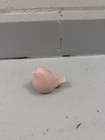 Rosa Keramik Vogel Figur - Frühlingsdeko