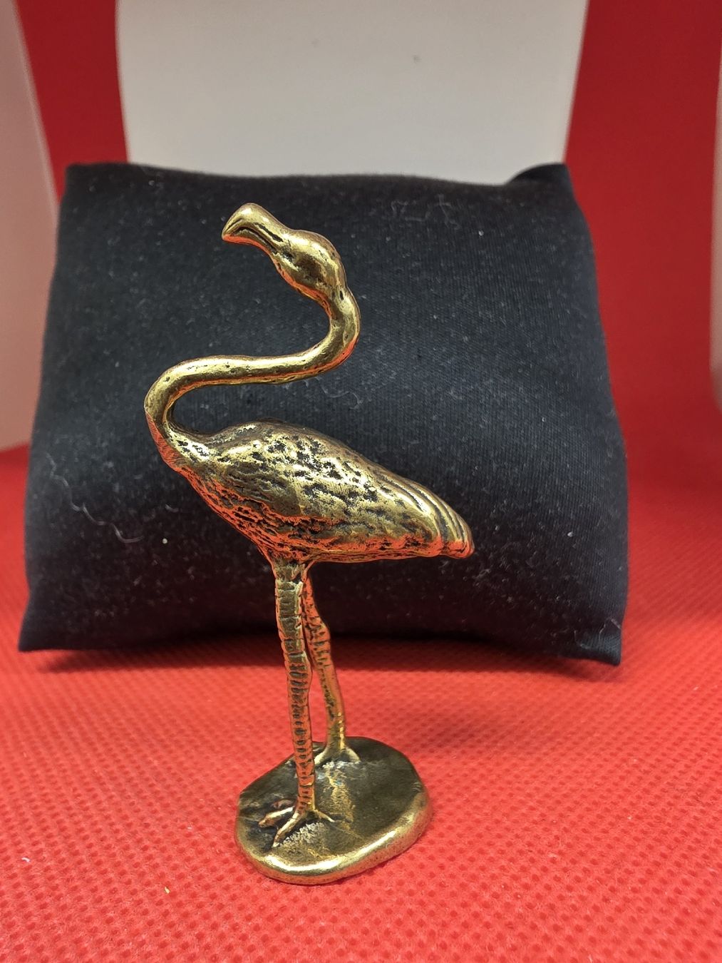 Figurines: Flamingo Figur aus Messing goldfarben  – Neuf (Voir description) à Herisau par Antiques.AR