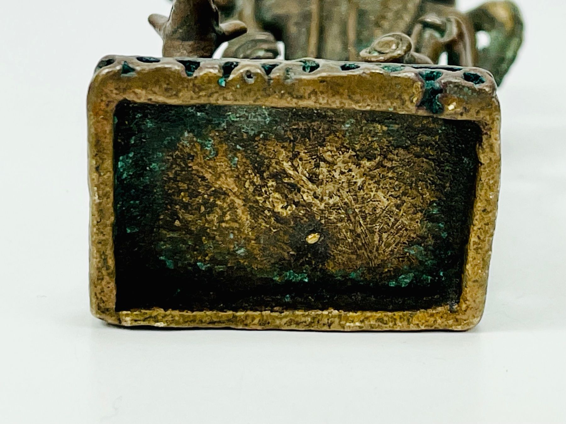Figuren: Afrikanische Messing/Bronze Figur mit Hund – Gebraucht aus Zürich von Arche_Brockenhaus 9
