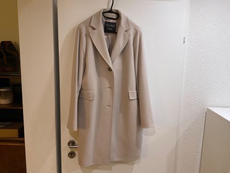 ICONSS Damen Wollmantel, Grösse 46, Beige, Top Zustand!