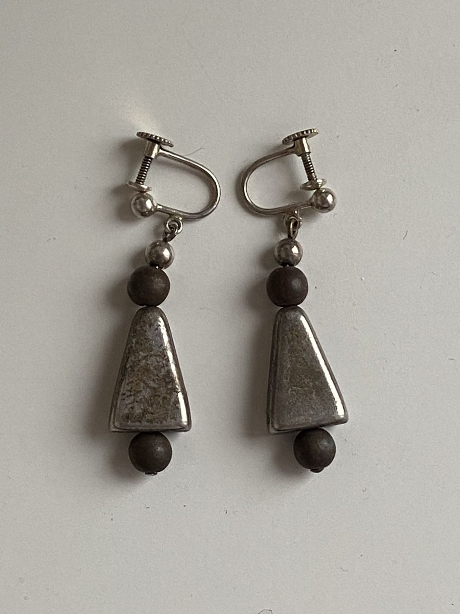 Ohrringe & -stecker: Silber 925 Vintage Klip Ohrringe – Gebraucht aus Givisiez von dor_xb9k