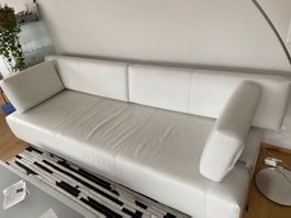 Ledersofa weiss VELAS von FSM